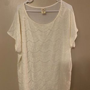 Faded Glory 3x Lace top Never Worn